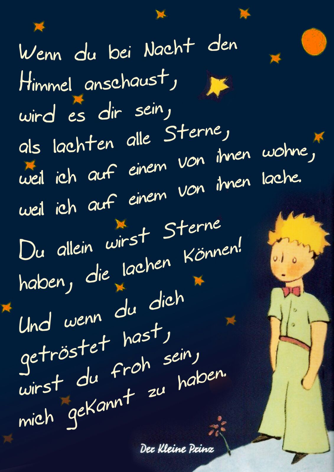 Hey Ho Kleiner Stern Bei Meiner Alten Freundin Gedichte | Sternschnuppe Ortenau